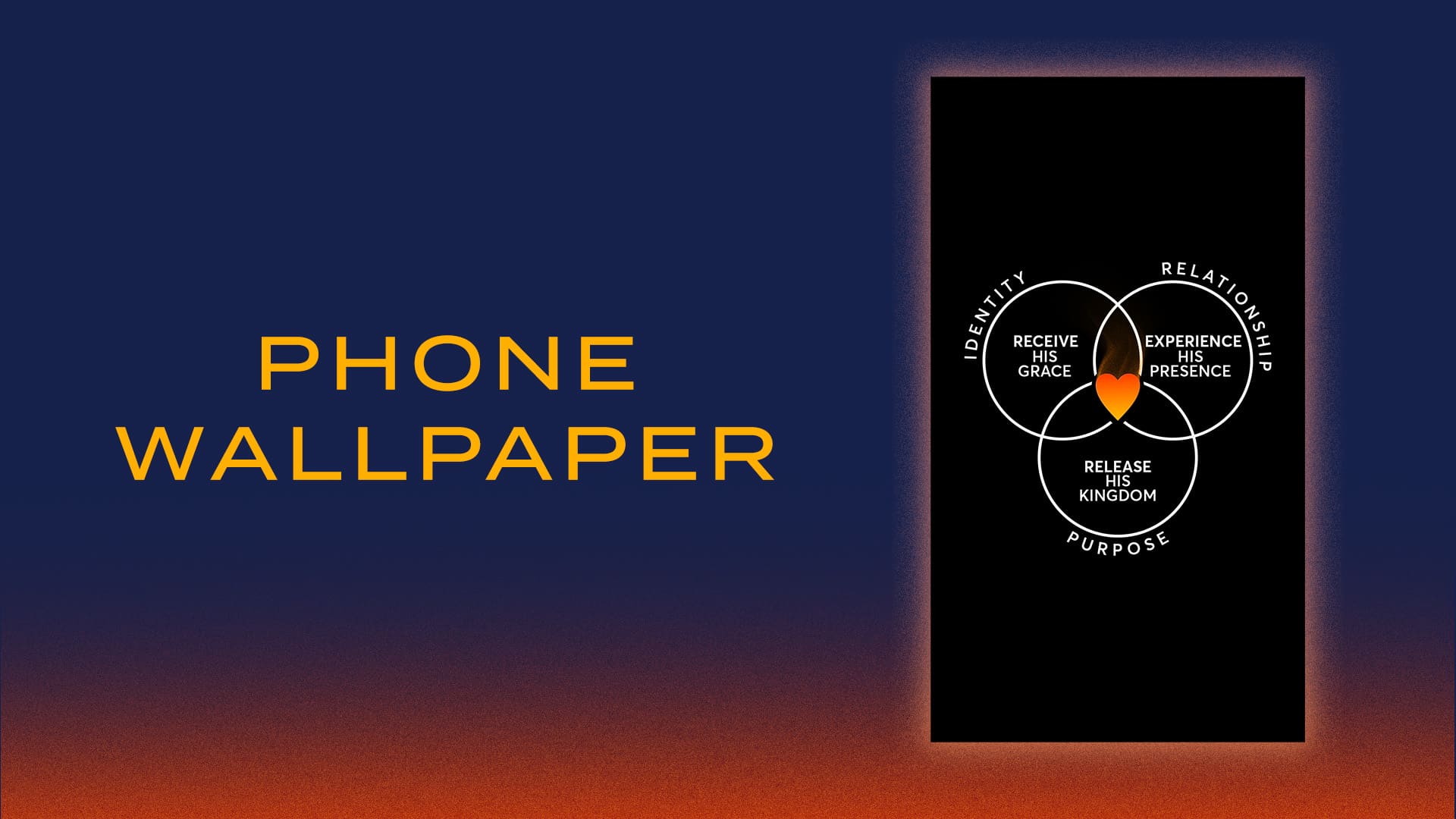 Three Circles Fire Phone Wallpaper