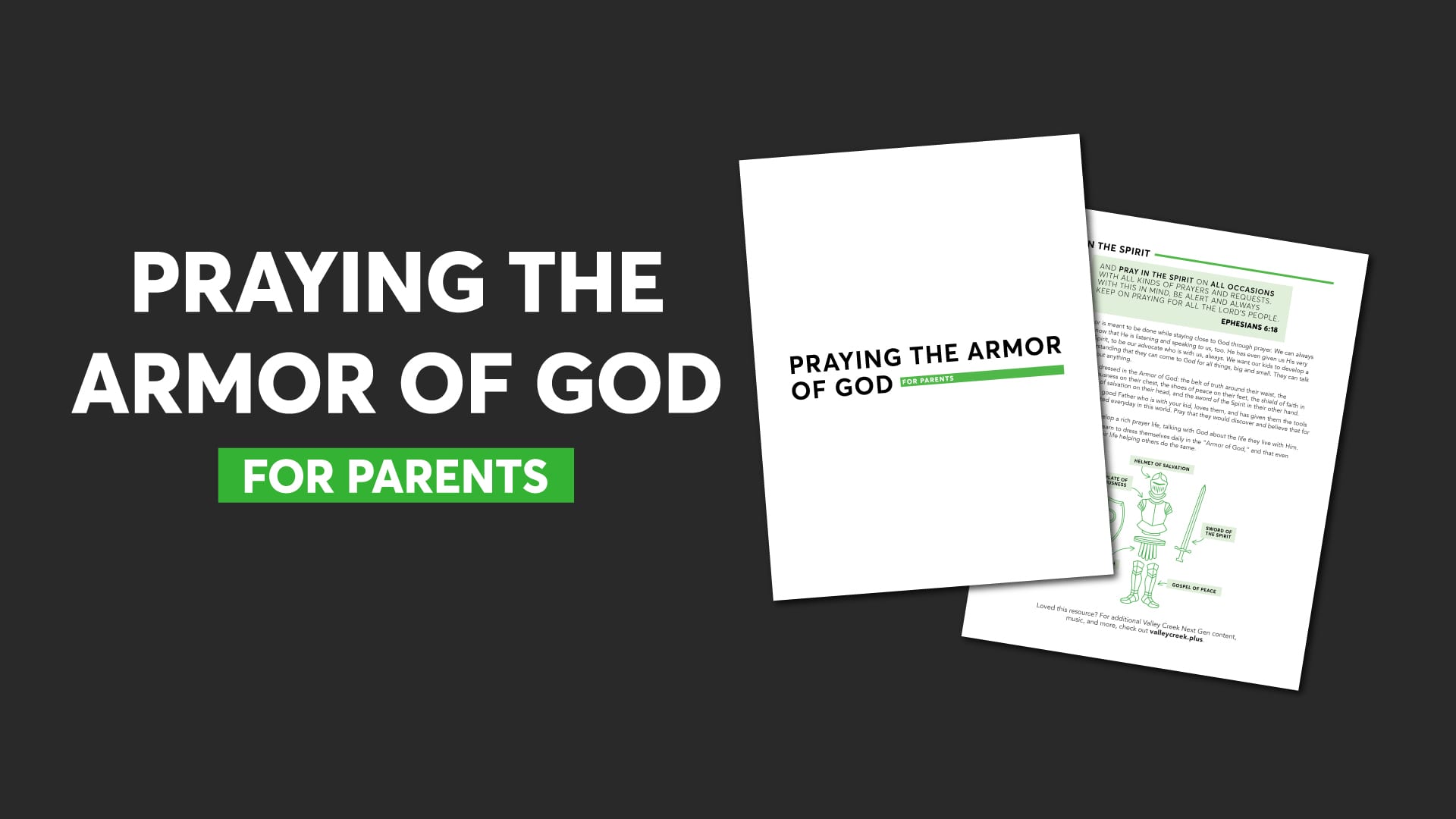 Armor of God Parent Resource