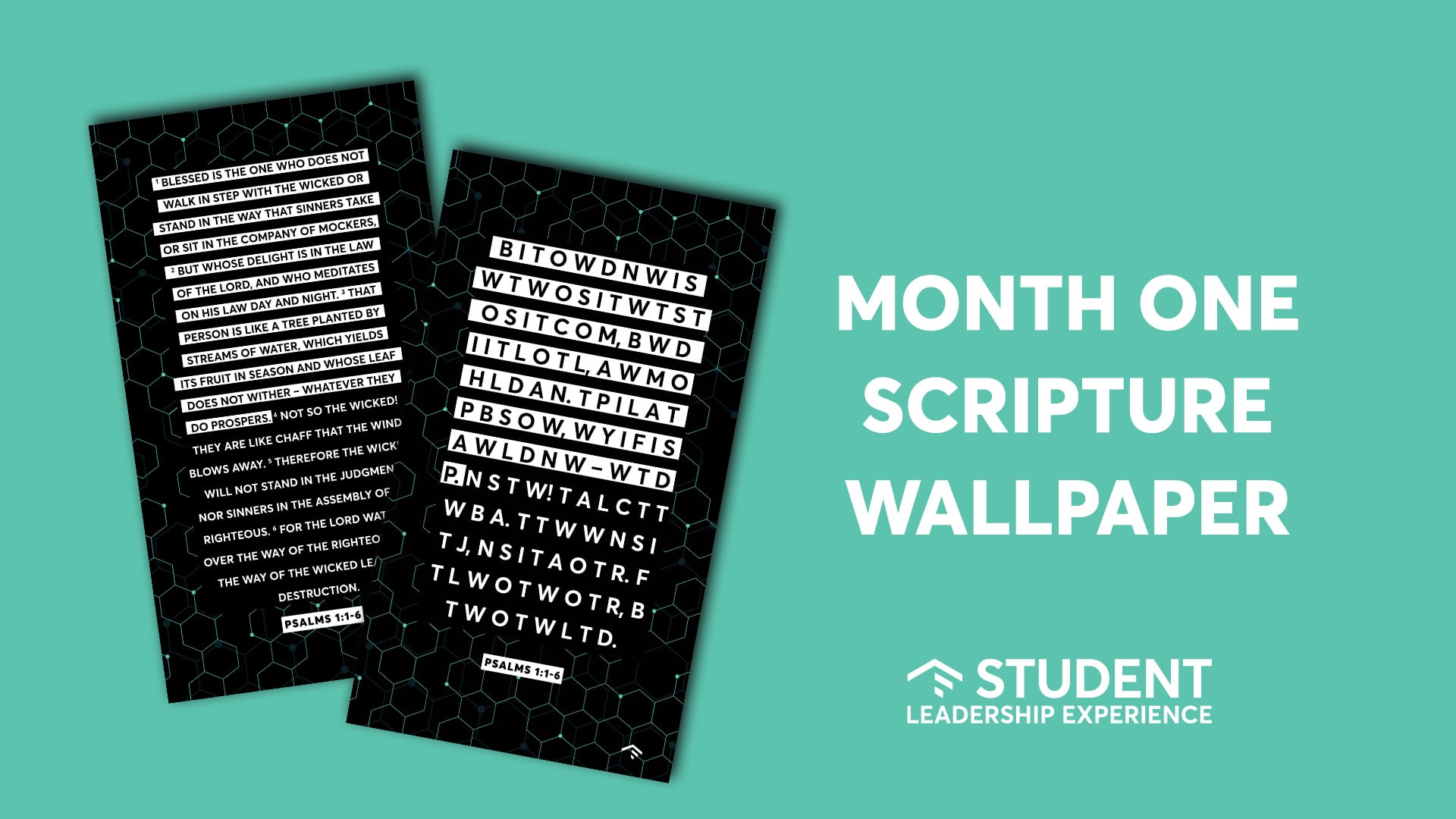 Student Leadership Experience Scripture | Month One Wallpapers