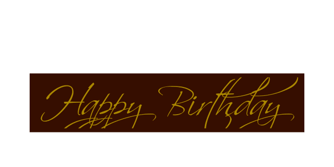 Happy birthday rectangle