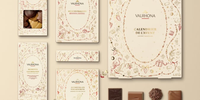 coffrets chocolats Noël valrhona