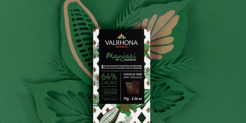 dark chocolate bar Manjari 64% | Valrhona Chocolate