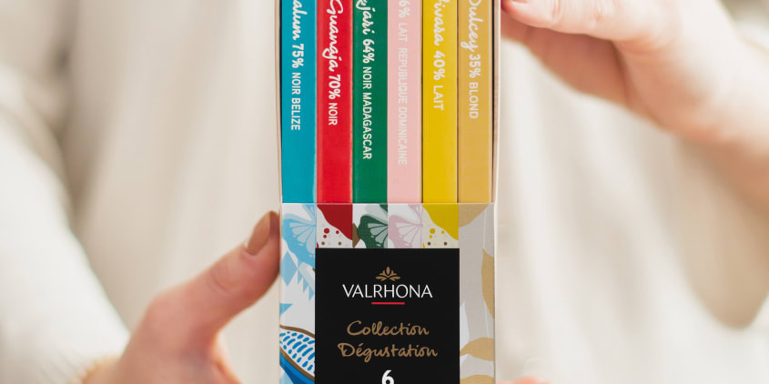Tablette de chocolat Valrhona 20 gr - Autana Traiteur & Restaurant Paris