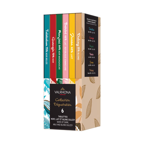 Valrhona Gift Box of 6 chocolate bars