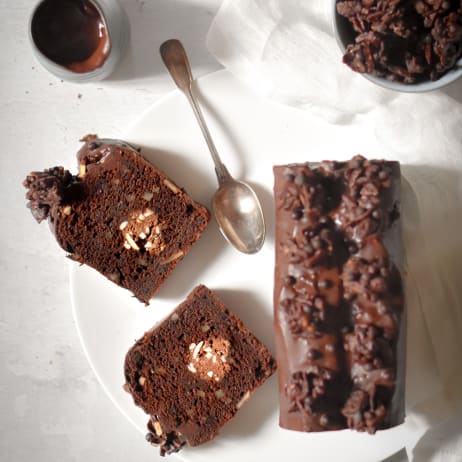 Cake al cioccolato e rosa del deserto