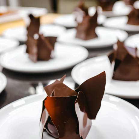 Valrhona Chocolate Bombe Recipe by Alessia Patisserie.
