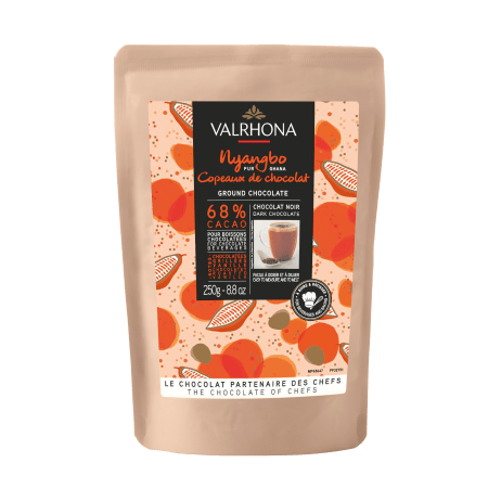 valrhona.com-Chocolat à Pâtisser - Copeaux de Chocolat Nyangbo 68%