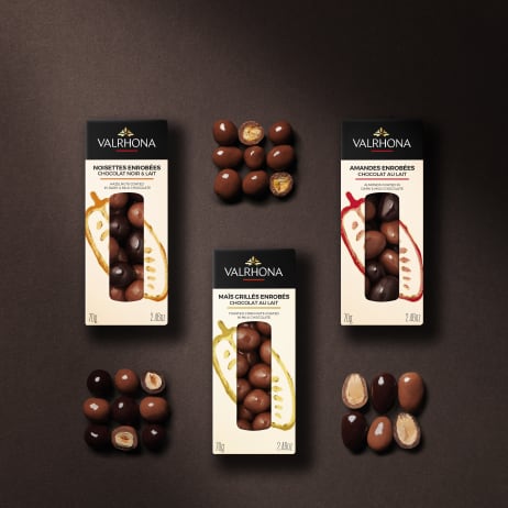 Etuis Maïs, noisettes ou amandes enrobées