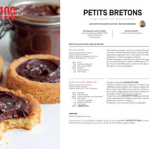 Petits bretons con cuore al cioccolato