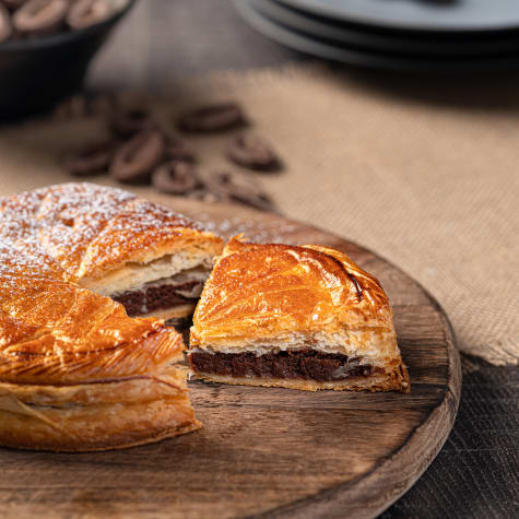 Valrhona Chocolate Galette Des Rois Recipe Made with NOROHY Vanilla Beans and Valrhona Dark Chocolate Caraïbe