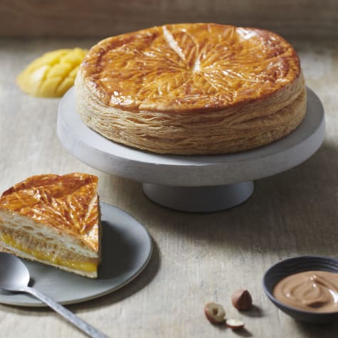 Galette des Rois (Dreikönigskuchen) mit Mango-Praliné