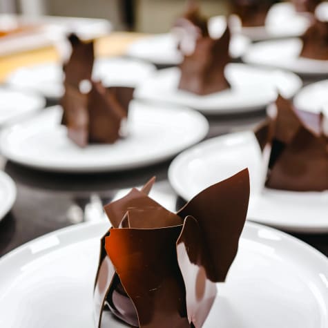 Valrhona Chocolate Bombe Recipe by Alessia Patisserie.