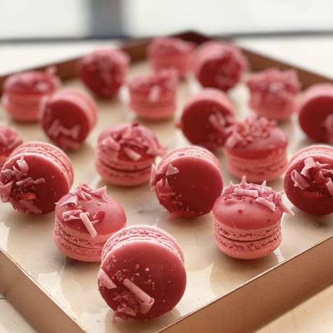 VALRHONA STRAWBERRY INSPIRATION FRENCH MACARONS RECIPE BY CASEY DOODY