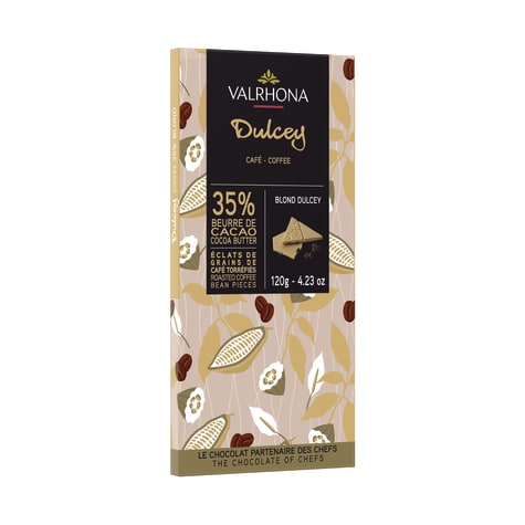 VALRHONA DULCEY 35%​ COFFEE​ BLOND CHOCOLATE BAR