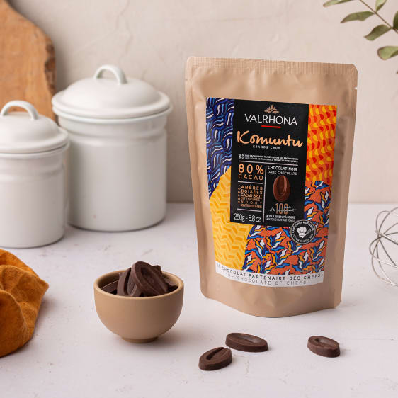 Chocolat noir à Pâtisser Komuntu 80%