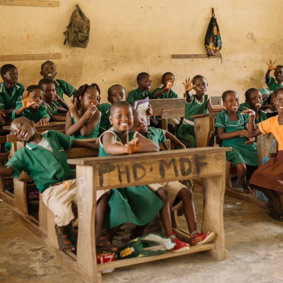 Enfants à l'école Ghana