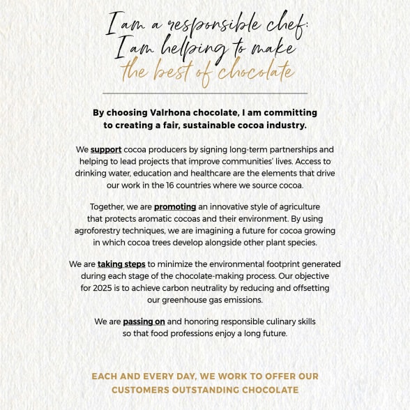 Charte rse Valrhona