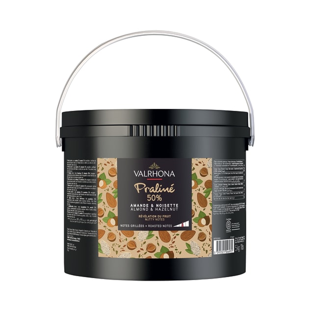 VALRHONA 50% CRUNCHY ALMOND HAZELNUT PRALINE