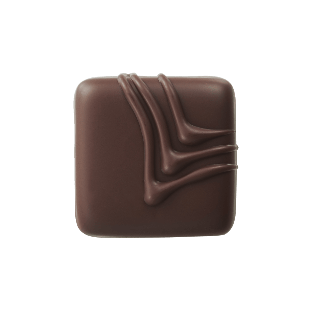 Bonbon de chocolat noir Ganaches gourmandes Valrhona pour les