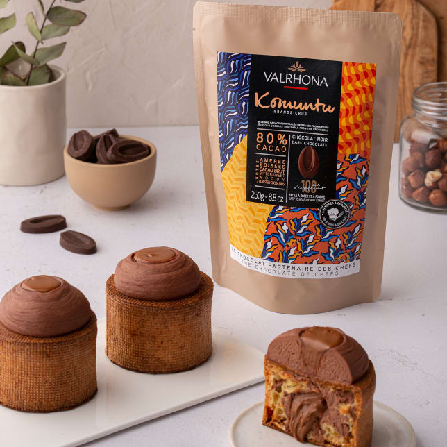Chocolat pâtissier haut de gamme de la marque Valrhona