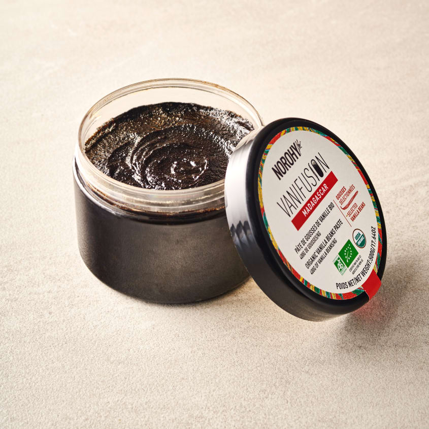 vaqutauxvoyage ヴァクトー マルシェトロリー　　ノアール VANIFUSION - ORGANIC MADAGASCAR VANILLA BEANS PASTE