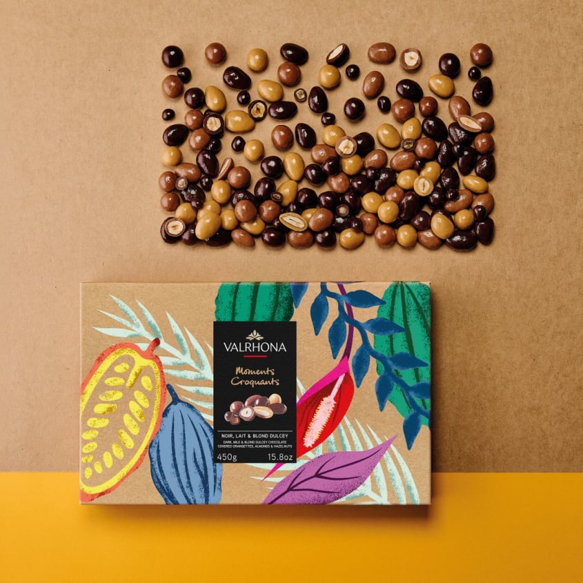 菓子/デザート chocolate - valrhona Moments Croquants - chocolate gift box Valrhona