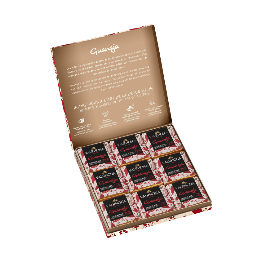 Pack Valrhona 52 carrés Chocolat Grand crue