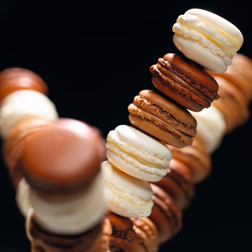 Macarons al cioccolato fondente - (3.8/5)