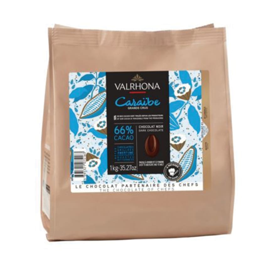 訳あり Valrhona Bag Baking 1KG 66% CARAÏBE その他 加工食品