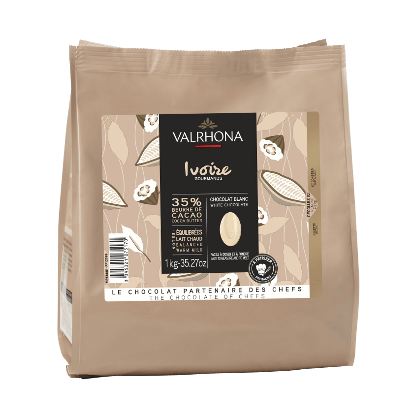 Chocolat blanc Ivoire à pâtisser Valrhona