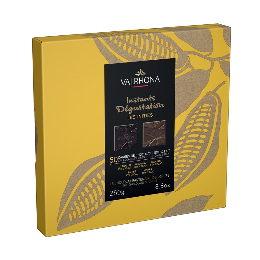 Gift box 50 squares milk and chocolate