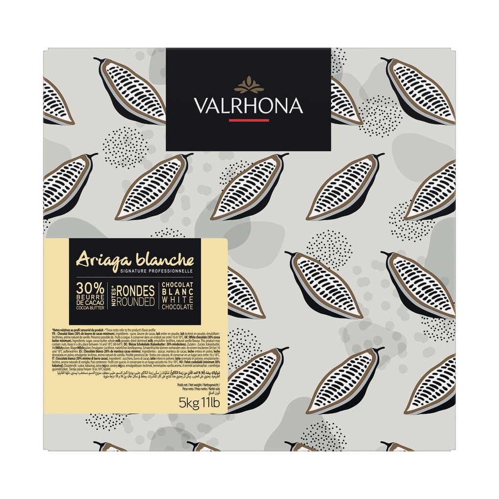 Ariaga Blanche 30%  Valrhona Chocolate
