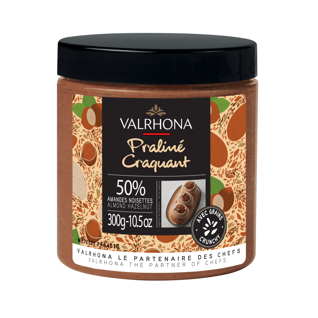 Cooking Range crunchy praliné Almond Hazelnut 50% | Valrhona Chocolate