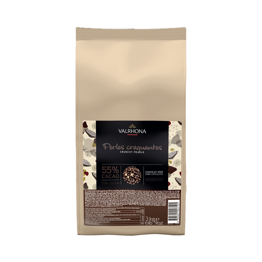 VALRHONA DARK CHOCOLATE CRUNCHY PEARLS