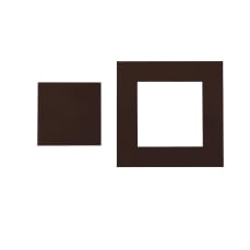 Carré ajouré pur chocolat noir