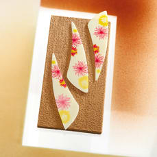 Voile blanche fleurie