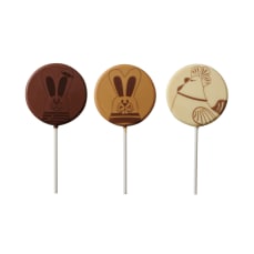 Assortiment sucettes 3 personnages de Pâques à remplir