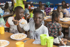 Ecole financée par Valrhona en Côte d'Ivoire