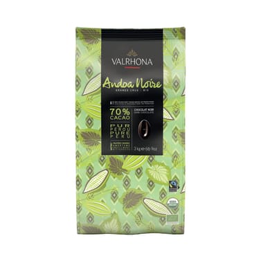 empaque Andoa Noire chocolate Valrhona