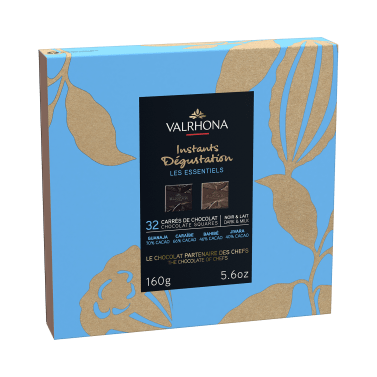packshot instant degustation chocolate 32 square gift box