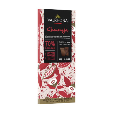 VALRHONA'S GUANAJA 70% DARK CHOCOLATE TASTING BAR