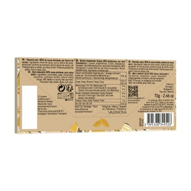 Valrhona Dark Bitter Chocolate Bar