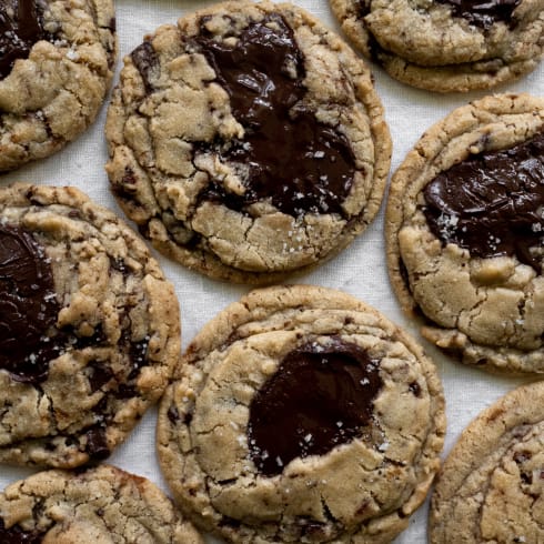 Caramelised chocolate cookies