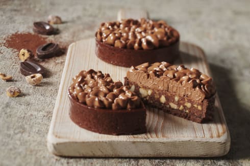 Tartaletas de chocolate Millot y caramelo