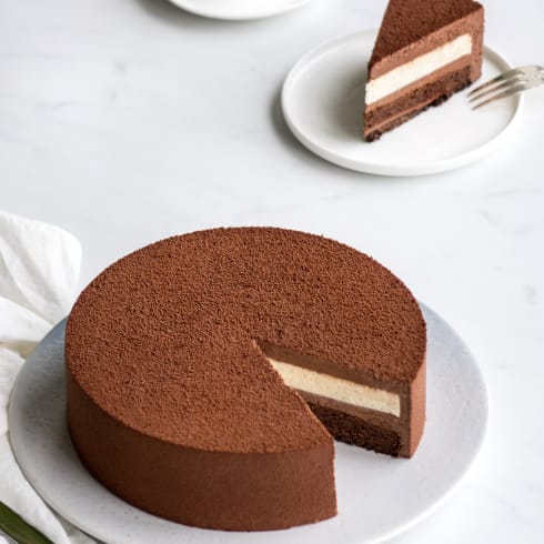 Entremets chocolat vanille