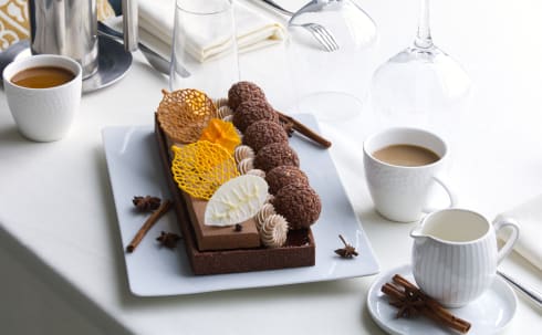 Autumnal Chocolate Tart by chef Adam Bates