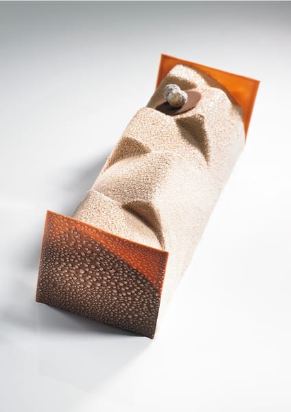 Tropical Praliné Hazelnut Iced Bûche | Valrhona Chocolate