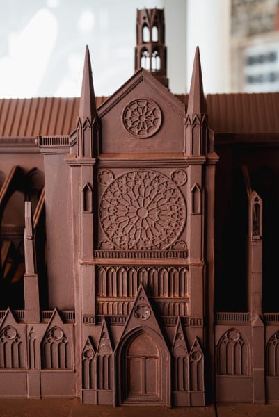 Notre-Dame Cathedral recreated in Chocolate: A Remarkable Valrhona