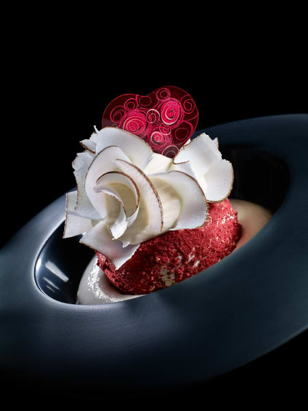 Valentine's Plated Dessert | Valrhona