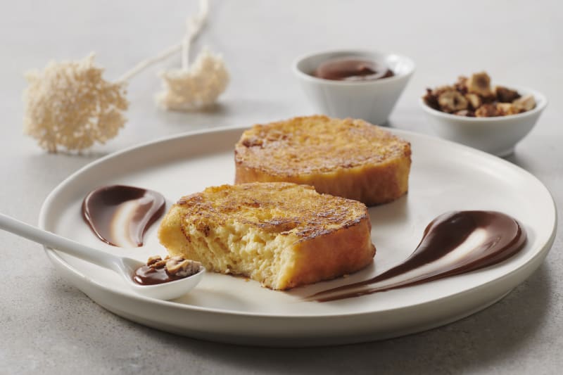 Brioche French Toast with Praliné Crémeux | Valrhona Chocolate